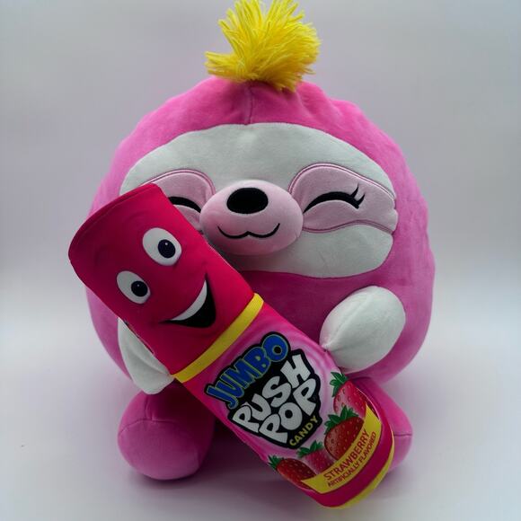 Squishmallow candy 14" Zuru Snackles Super Plush Toy PUSH POP Susie Valentines - Picture 1 of 11